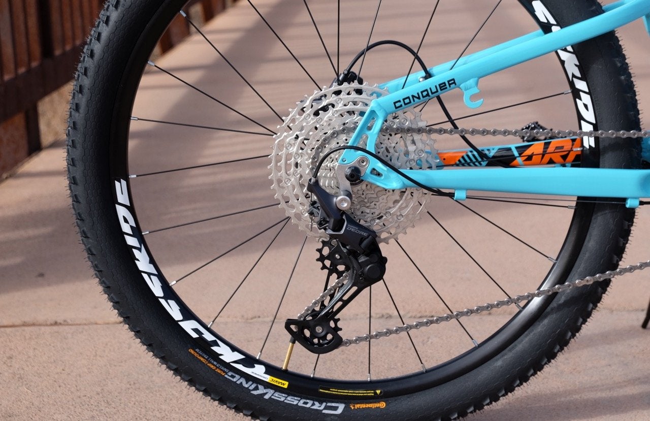 The 1x11-speed Shimano Deore drivetrain should stand up to years of use. Credit: Josh Patterson
