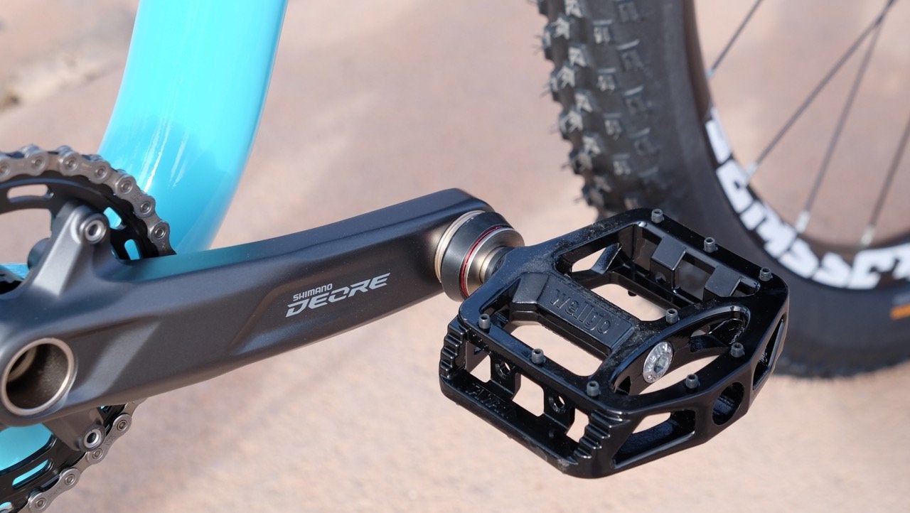 Wellgo's removable pedals can act as a theft deterrent. Credit: Josh Patterson